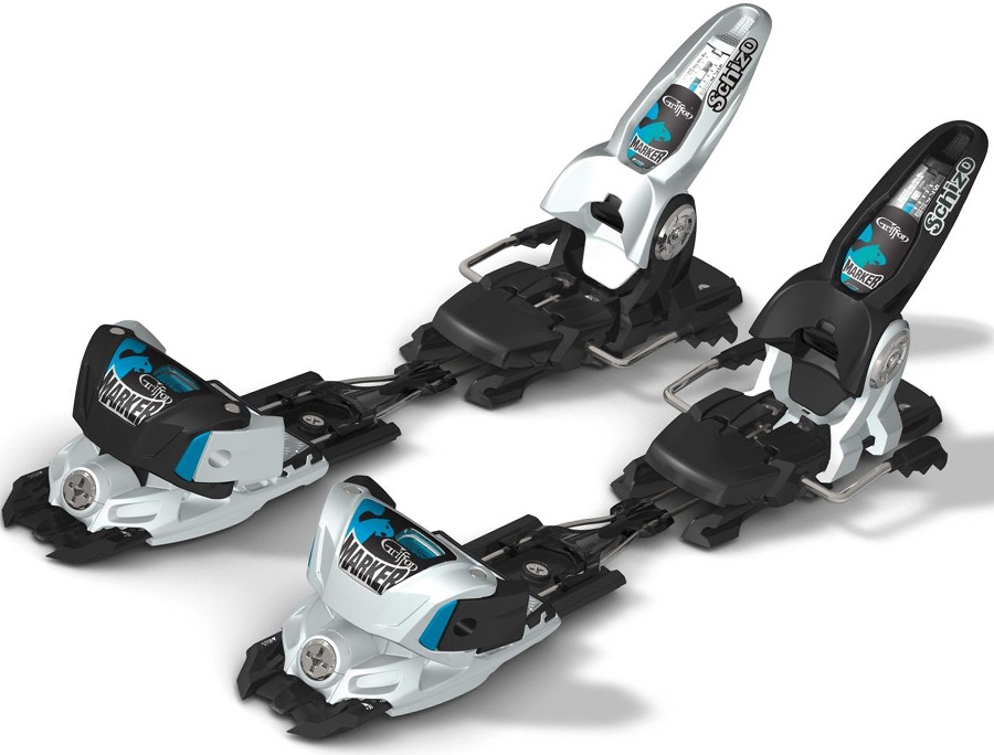 Marker Griffon Schizo Ski Bindings, 110mm, White/Black/Blue